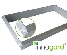 innogard Schneckenzaun Typ-AZ01 Galvalume Alu-Zink 8er Set Schneckenzaun und Eckverbindung