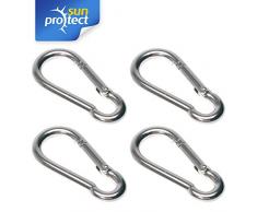 sunprotect Sonnensegel Montage Zubehör, Zubehör:Karabiner (verzinkt) 4er
