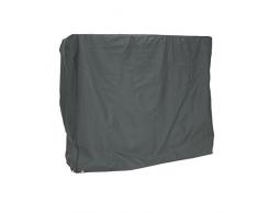 greemotion Schutzhülle für Hollywoodschaukel - Abdeckhaube Gartenschaukel Grau - Schutzhülle aus Polyester - Abdeckung mit Zugband - Wetterschutzhaube für Outdoor-Möbel