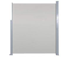 vidaXL Seitenmarkise 160x500cm Creme Sichtschutz Windschutz Sonnenschutz