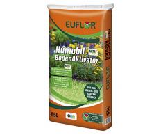 Euflor Humobil® Bodenaktivator AKTIVplus 65L Sack•hochwertiger Humus und ausgewogener Volldünger•zur Rasenpflege/Rasenreperatur•gegen Trockenheit und Nährstoffmangel