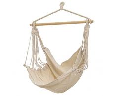 Hängematte natur Hängesessel Hängesitz Hängeschaukel Beige 100x128cm