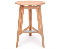 Deuba Stehtisch Klappbar Massiv Holz Ø 78cm x 111 cm Rund Bistrotisch Partytisch Holzstehtisch Gartentisch Klapptisch