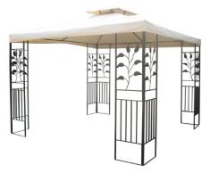 Gartenpavillon 3x3m Pavillon Toscana Pavillion beige