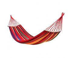 HYFZY Hängematte, Outdoor Anti-Rollover Gebogen Holzstab Freizeit Leinwand Indoor Haushalt Single Doppelschaukel