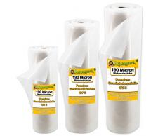 Aquagart reißfeste UV 5 Gewächshausfolie transparent I Frühbeet Abdeckung Gartenfolie Gewächshaus I PE Gewächshausplane I Treibhausfolie versch. Breiten I Folien-Stärke 190 Mircron 0,19 mm (7m x 6m)