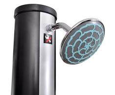 Festnight Gartendusche Solardusche Pooldusche aus UV-beständigem PVC mit Wassertank 35 Liter