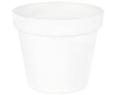 Wamat XXXL Blumenkübel Blumentopf Pflanzkübel Pflanztopf - Big Size - 58 cm (weiß)