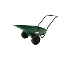 Hörby Bruk Klassische Schwedische Gartenkarre mit Vollreifen,Farbe Grün (Grün)