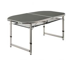 CampFeuer - Aluminium Klapptisch, Campingtisch, Falttisch, ca. 150 x 80 x 55/65/70 cm