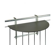 VIDEX GmbH & Co. KG Balkonklapptisch, Balkon-Hängetisch mit HPL-Platte, anthrazit, 43 x 75cm