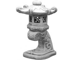 gartendekoparadies.de Wunderschöne Massive japanische Steinlaterne Rankei aus Steinguss frostfest