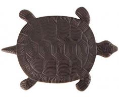 Esschert Design Gehwegplatte, Gartenplatte, Trittplatte, Terrassenplatte Motiv Schildkröte, ca. 32 cm x 23 cm x 1,8 cm