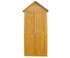Habau 3101 Gartenschrank Spitzdach, 79 x 60 x 210 cm