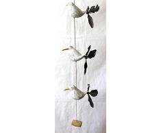 Möwen Windspiel aus Holz und Federn Propeller Fairtrade 80cm