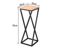 WENYAO Blumenständer Pflanzenständer Indoor Outdoor Garten Terrassenpflanze Bonsai Dekorative Display Blumenständer Topf Regal Lagerregal Outdoor Indoor (Farbe: Schwarz, Größe: M: 30 * 30 * 85 cm)