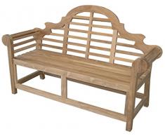 Gartenbank Teak Sitzbank Bank Holz 2-Sitzer Teakbank