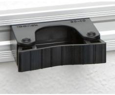 Toolflex Wandschiene 90cm mit Halterset für Gerätestiele wie Spaten,Schaufel und Besen