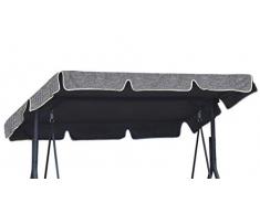 Ferocity Hollywoodschaukel Ersatzdach Nach Maß Jede Größe auf Bestellung Dach Gartenschaukel Universal Individuel Flachs [101]