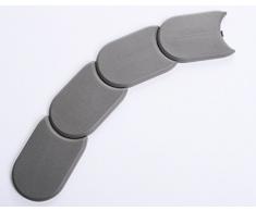 Palisade Rasenkante Garten Beetumrandung Beeteinfassung 3 Farben 3,8m IPAK1 von rg-vertrieb (Grau)