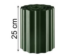 EXCOLO Grüne Mähkante Wellenform Sinuswelle Rasenkante Beeteinfassung Beetumrandung Rasenbegrenzung Raseneinfassung