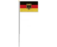 normani Aluminium Fahnenmast 6,20 Meter, inkl. Deutschland-Flagge Größe 6.20 Meter