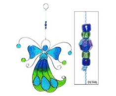 Suncatcher Engel, türkis-blau-grün