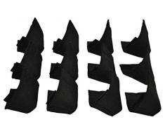 AMF Life Filz Bodenschoner 12er Set, schwarz, Kantenschutz für Bierzeltgarnitur, Festzeltgarnitur