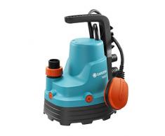 Gardena Classic Klarwasser-Tauchpumpe 7000/C: Klarwasserpumpe mit 7000 l/h Fördermenge, leise und wartungsfrei, mit Schwimmschalter, Schnellverschluss für einfache Reinigung (1661-20)