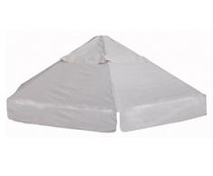 MBM Ersatzdach aus hochwertigem Polyester und PVC für den Pavillon Romeo Romantic, 3 x 3 Meter, Garten Zubehör, Pavillondach, wetterfest, robust, natürliches Zeitloses Design