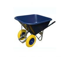 HTI-Line Schubkarre mit 200 Liter Nutzinhalt Havel 200 Parkschubkarre Japaner Gartenschubkarre Mehrzweckkarre Muldenkarre Bauschubkarre Mistkarre Transportkarre Pferdemist