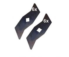12 Vertikutierer Messer für AL-KO ALKO Powerline 380VB VE 360VE 380VB-S 38 VB ersetzt: 104592 510504