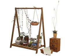 ZXL Pflanze Blumenständer Blumenständer Massivholz Montage Topfgestell Wohnzimmer Indoor Outdoor Balkon Terrassenpflanze Bonsai Schaukel Dekorrahmen Outdoor Indoor