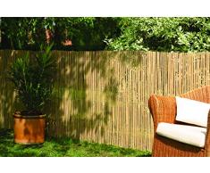 Robuster Sichtschutz Zaun Bambus CALAMA extra gehärtet von DE-COmmerce I Balkonsichtschutz Sichtschutzzaun Trennwand für Garten, Terrasse, Balkon, Indoor Deko I Sichtschutz Gartenzaun 100 x 500 cm