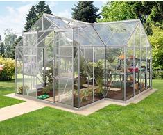 Vitavia Gewächshaus Sirius aus Alu/Glas versch. Farben silber