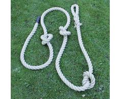 Hamburger Tauwerk Fabrik Hochwertiges Kletterseil/Klettertau, Schaukelseil, Fitnesstau, Spielseil - Länge 5,0mtr. / 30mm Polyhanf - Seil