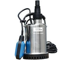 Güde 94606 GFS 4000 INOX Flachsaugerpumpe Tauchpumpe (400W, 700 l/h Fördervolumen, IG 1 ½“ Anschlussgewinde)
