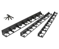 sarcia.eu geoBORDER Rasenkante Beeteinfassung Beetumrandung Raseneinfassung Pflastersteine Mähkante (4m, 7.8 cm) + 3 Nägel pro Meter