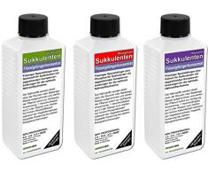 Kakteengarten Dünger SET mit 3 Profi Flüssigdüngern für alle Wachstumsphasen N+P+K Volldünger