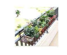 YUEXIN Balkon Blumenständer,Hängendes Pflanzgefäß-Regal, Blumenständer Eisen, Balkon Blumentopf Halter, Pflanzenlager Geländer Regal, Blumenbank Blumenständer Blumenkasten Pflanzenbank