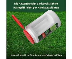 Mineralischer Rasendünger im wiederverwendbarem Handstreuer, mit 3 Monaten Langzeitwirkung ideal für Frühjahr bis Herbst für 75 m², NPK (20+5+8), staubarmes Granulat, Langzeitdünger