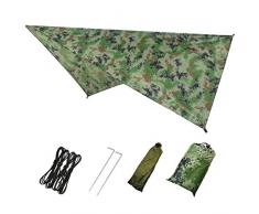 Sonnensegel Set Sonnenschutz Windschutz Balkon Wetterschutz Balkon und Terrasse Wetterschutz Wasserabweisend Imprägniert 95% UV Schutz für Garten Outdoor Terrasse Camping Party (Grün, S)