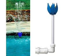 Wasserfontäne Pool Springbrunnen Blütenform Wasser Sprinkler Brunnen Wasserfall Wand Montierter Poolbrunnen Schwimmbad Sprühen 19,69 X 7,87 X 4,33 Zoll Teich Dekor