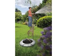 GARDENA Pipeline Spiralschlauch-Box: Wasser aus dem Boden zapfen wie Strom aus der Steckdose, mit Spiralschlauch und Reinigungsspritze, Wasserstop, 1“Außengewinde (8253-20)