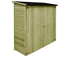 vidaXL Holz Imprägniert Geräteschuppen Gartenhaus Geräteschrank Gartenschuppen