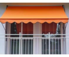 Angerer 2302/1006 Klemmmarkise Dralon Uni, Orange, 300 cm