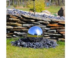 CLGarden Edelstahl Kugel aufwendig poliert 30cm für Springbrunnen Gartenbrunnen Zierbrunnen Kugelbrunnen Wasserspiel