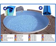 Stahlwandbecken rund 5,50m x 1,50m Folie 0,8mm ohne Filter Pool Pools Rundbecken Rundpool