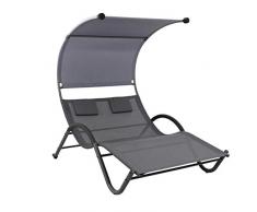 Westerholt 2346 Relax Doppelliege Liege Gartenliege mit Sonnendach