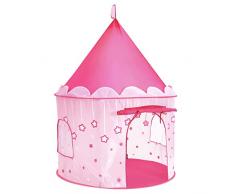 SONGMICS Spielzelt, Prinzessinnenschloss für Mädchen, Kleinkinder, Spielhaus für innen und außen, Pop-UP Indianerzelt Tipi mit Tragetasche, Geschenk für Kinder, pink LPT01PK
